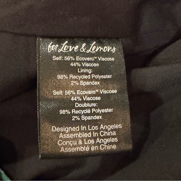 For Love & Lemons Floral Marley Mini Dress - Size Small - Picture 9 of 9